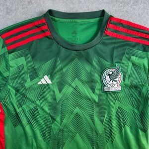 Adidas Mexico Soccer Jersey Mens Medium Green AEROREADY Home Kit